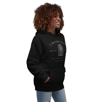 Fleezzus Christ|Unisex Crowned with Grace Hoodie